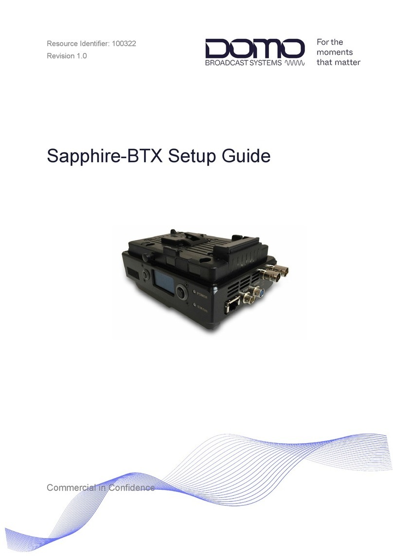 Domo Sapphire-BTX Setup guide