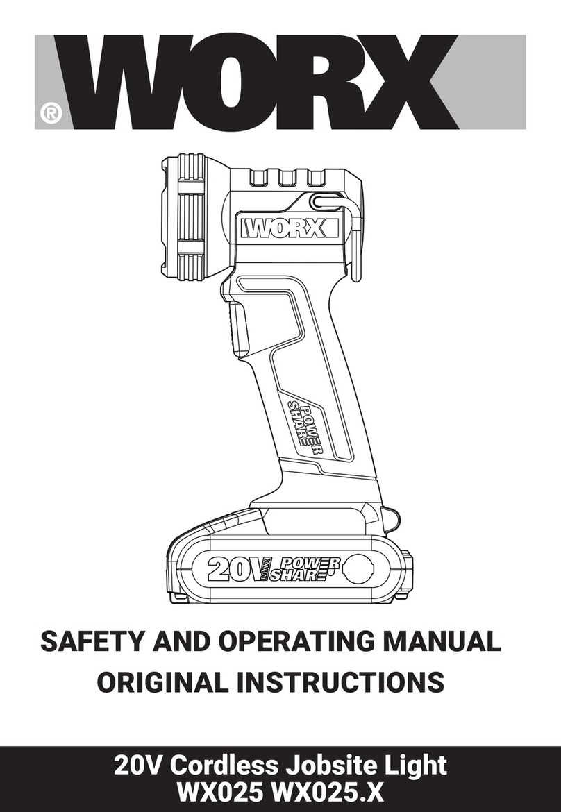 Worx WX025 Safety and operating manual