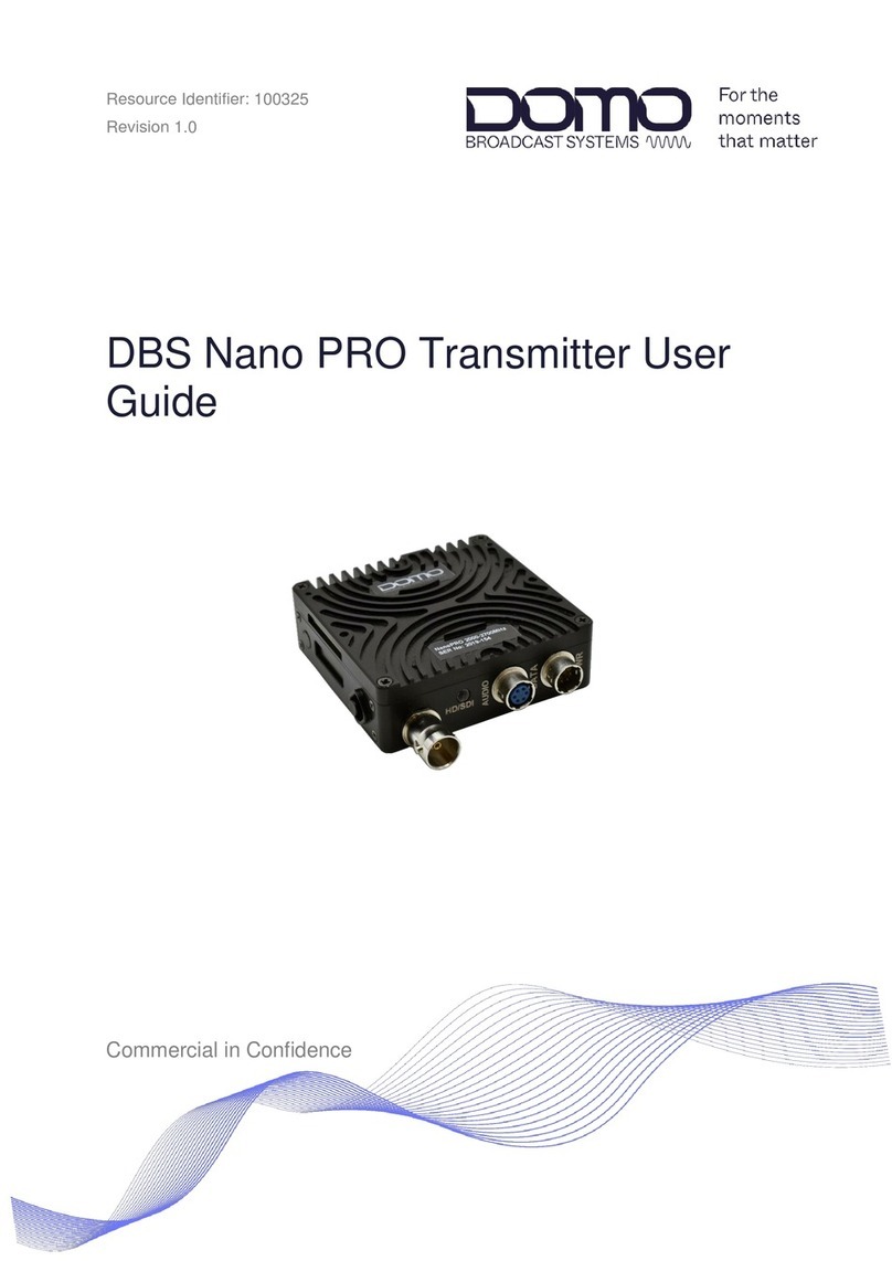 Domo DBS Nano PRO TX user guide