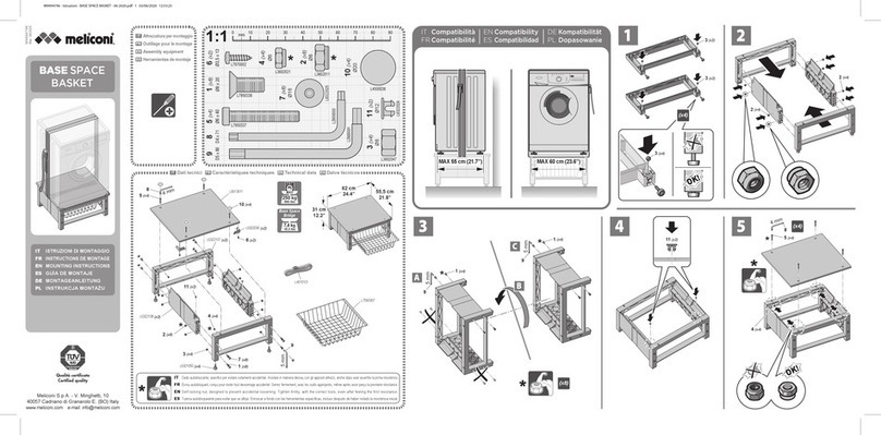 MELICONI BASE SPACE BASKET Mounting instructions