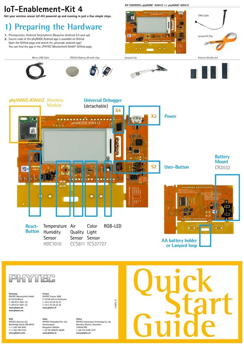 Phytec IoT-Enablement-Kit 4 manual
