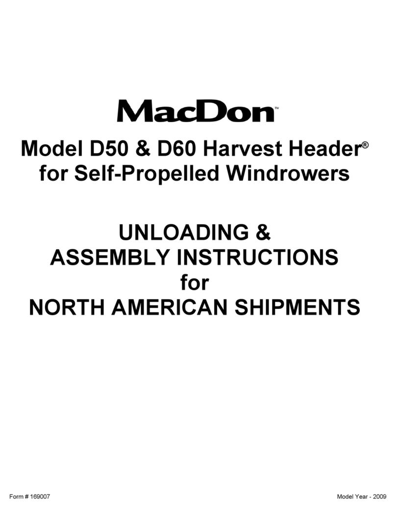 MacDon D50 Assembly instructions MacDon D50 Assembly instructions