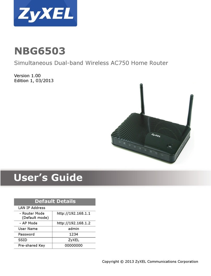 ZyXEL Communications NBG6503 User manual