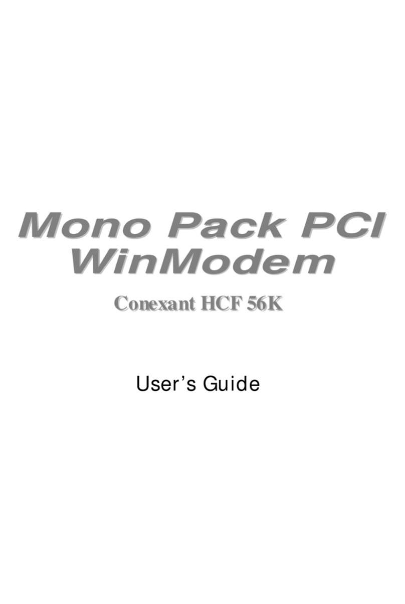 Conexant HCF 56K User manual