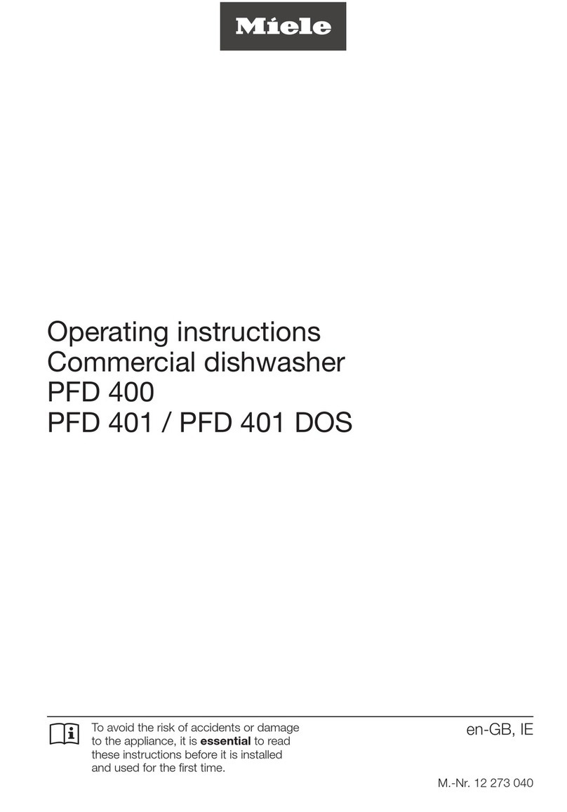 Miele PFD 400 operating instructions