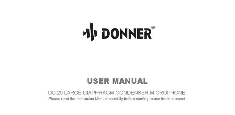 Donner DC 20 user manual