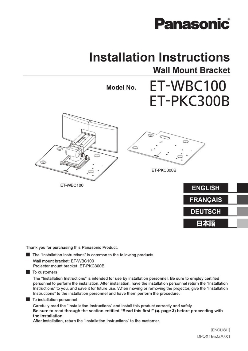 Panasonic ET-WBC100 installation instructions