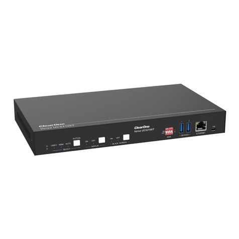 Clear One Versa UCS2100 quick start guide Clear One Versa UCS2100 quick start guide