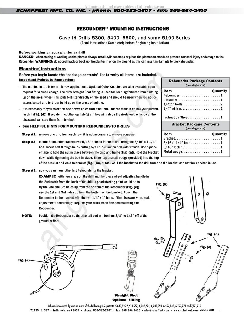 Schaffert REBOUNDER 5100 Series Mounting instructions