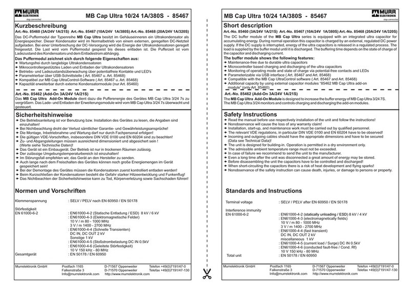 Murrelektronik 85467 User manual