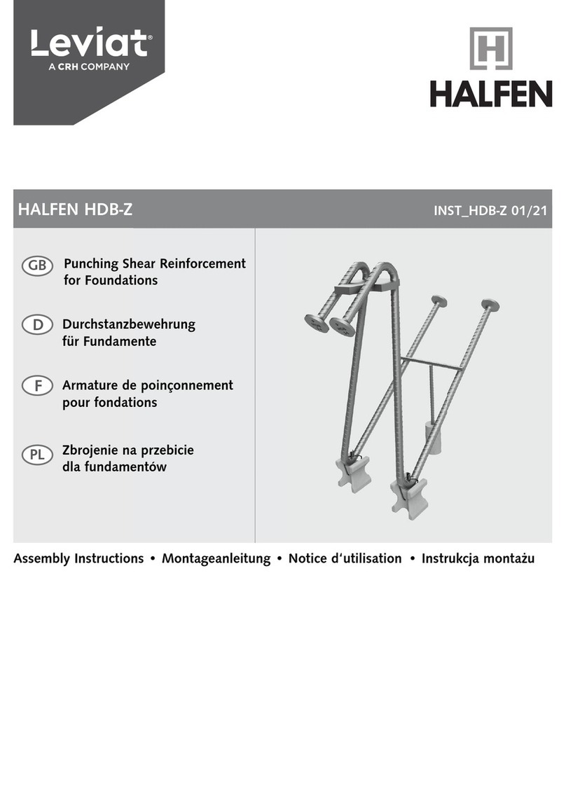 CRH Leviat HALFEN HDB-Z Assembly instructions
