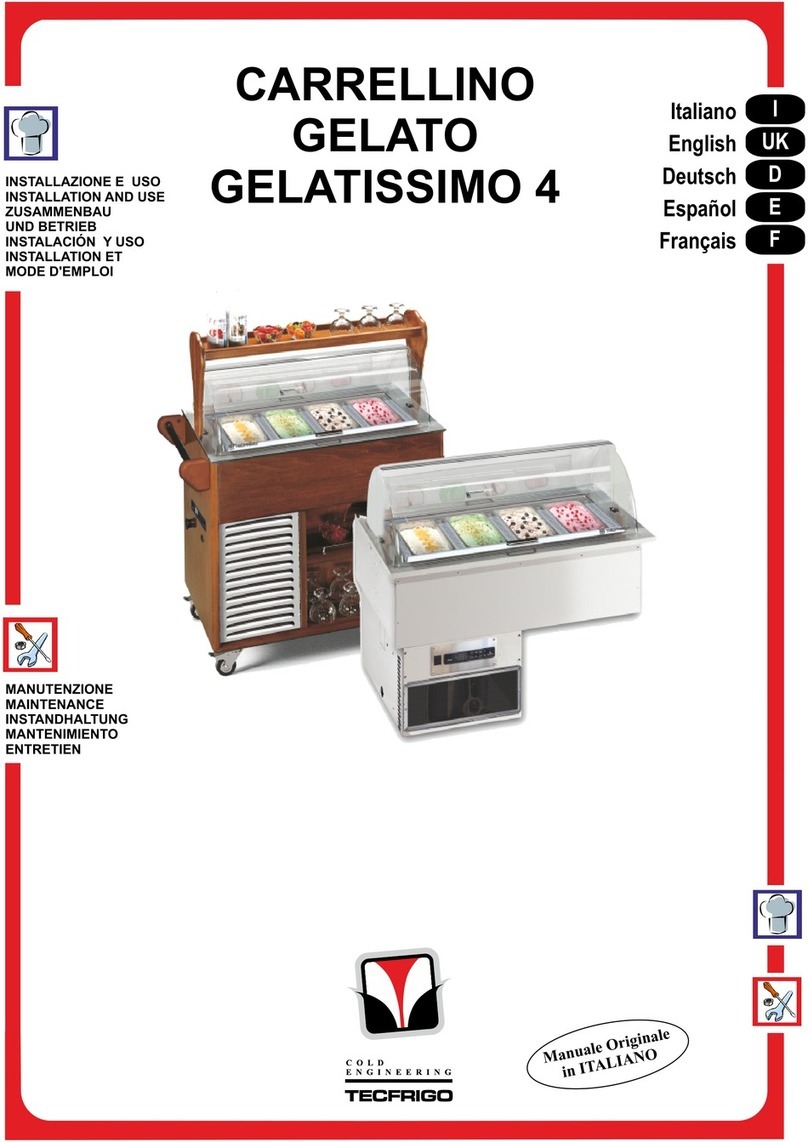 Tecfrigo CARRELLINO Installation and use manual