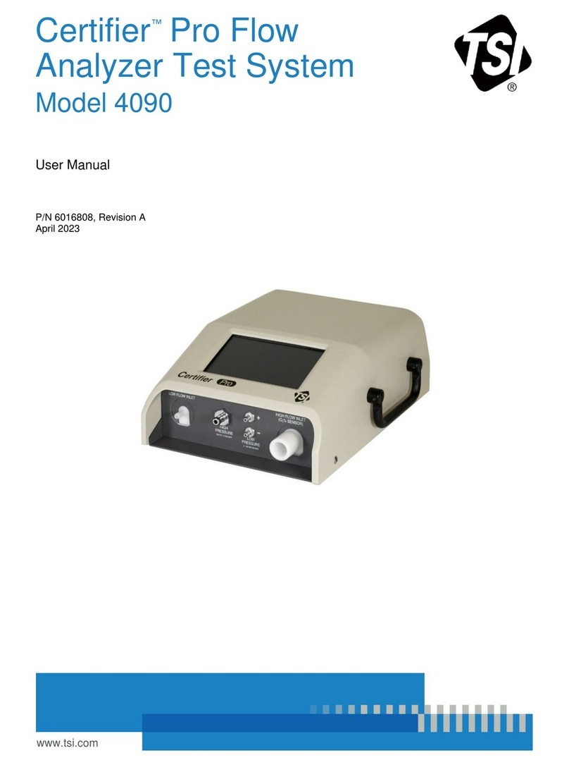 TSI Instruments Certifier 4090 User manual