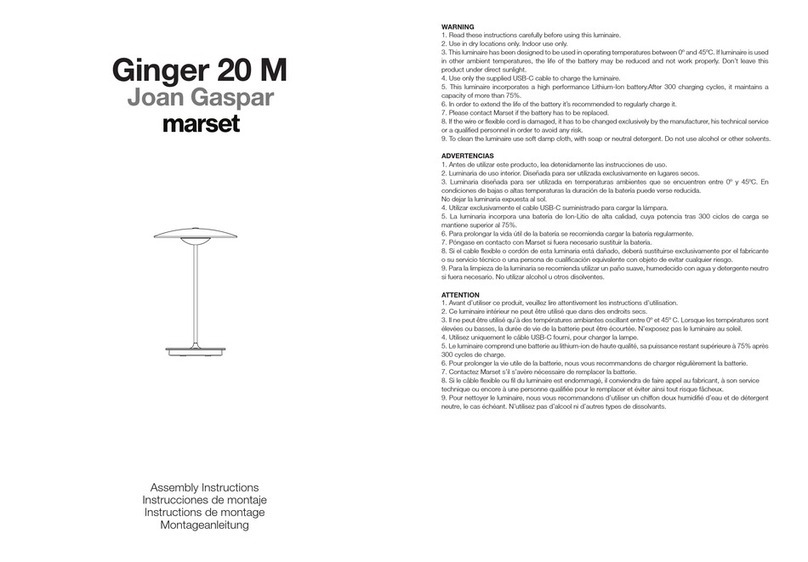 marset Ginger 20 M User manual