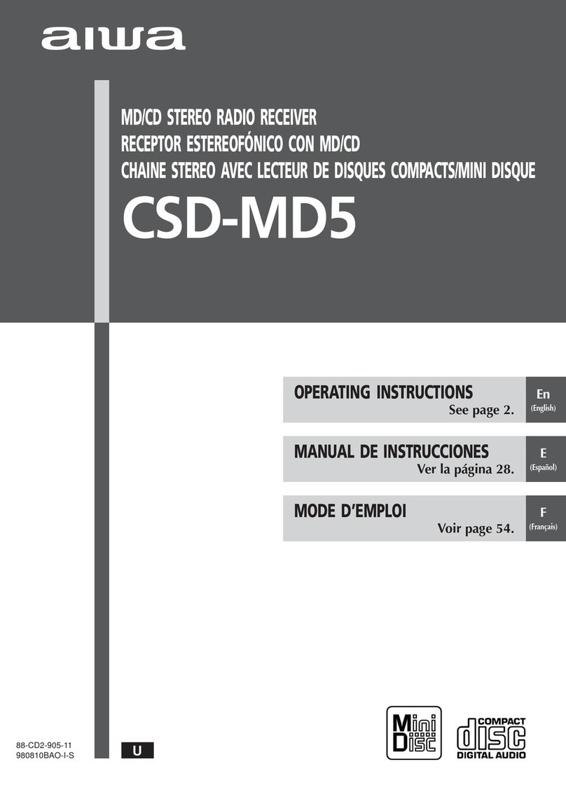 Aiwa CSD-MD5 User manual