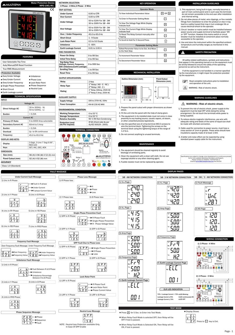MULTISPAN MPD-19EL-M1 manual MULTISPAN MPD-19EL-M1 manual