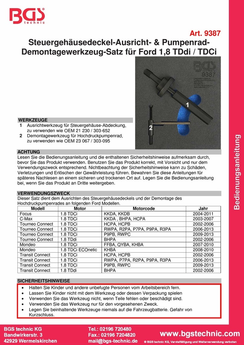 BGS technic 9387 User manual