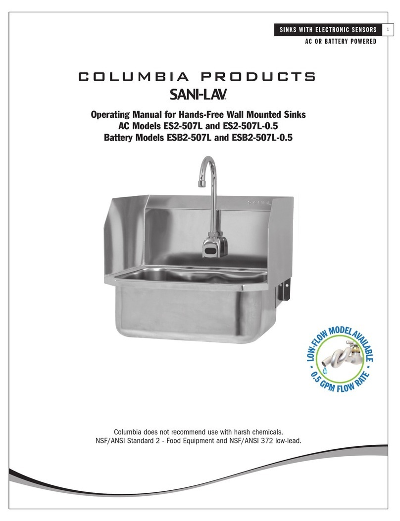 Columbia Products SANI-LAV ES2-507L operating manual
