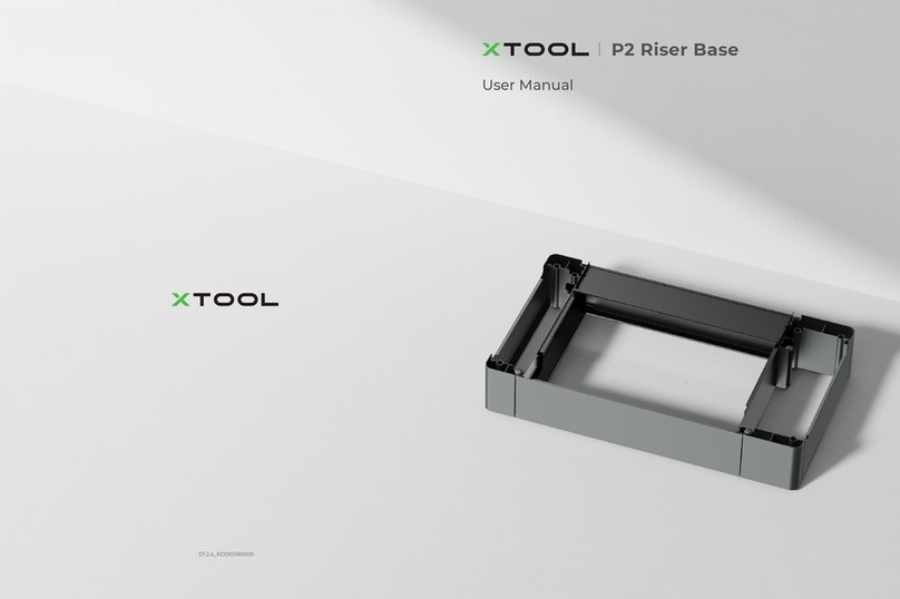Xtool P2 Riser Base User manual