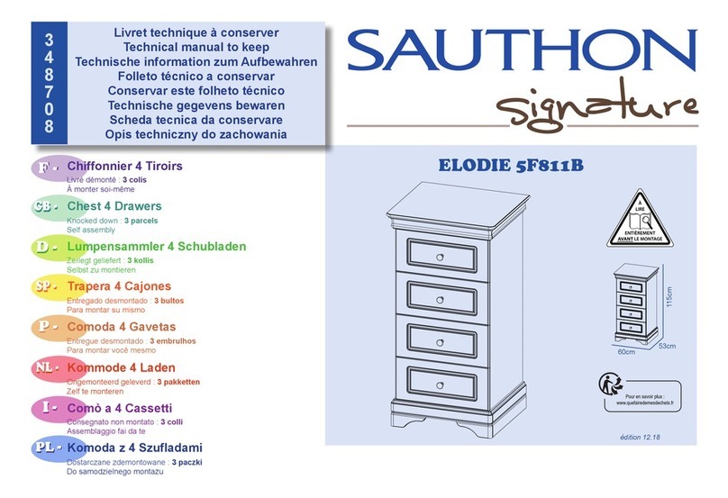 SAUTHON signature ELODIE 5F811B Use and care manual