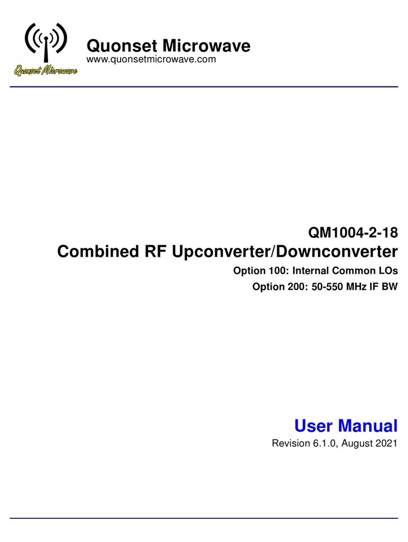 Quonset Microwave QM1004-2-18 user manual