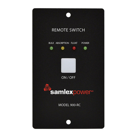 Samlexpower 900-RC Instructional manual