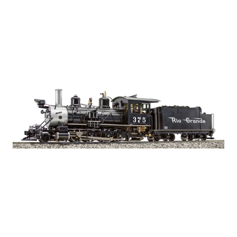 Accucraft trains D&RGW C-25 2-8-0 COAL FIRED instruction manual