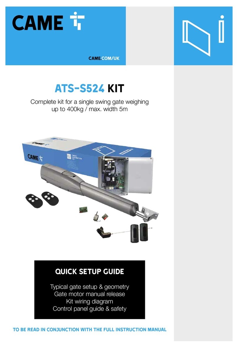 CAME ATS-S524 KIT User manual