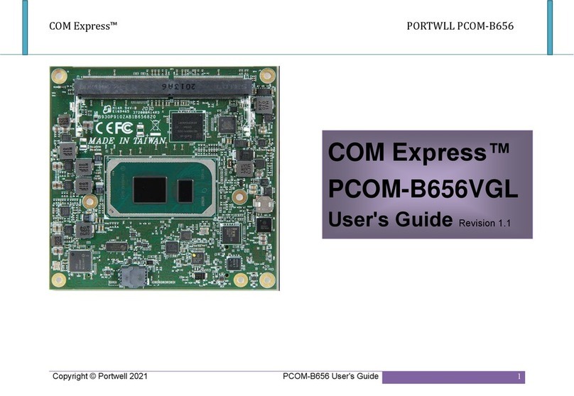 Portwell COM Express PCOM-B656VGL user guide