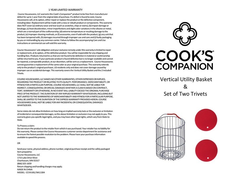 Cook's Companion CCVVUB1 instructions