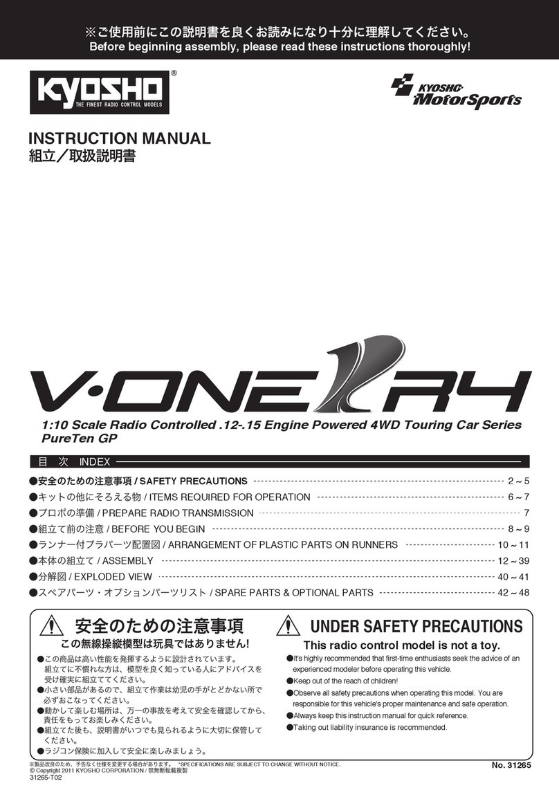 Kyosho V-ONE R4 User manual Kyosho V-ONE R4 User manual