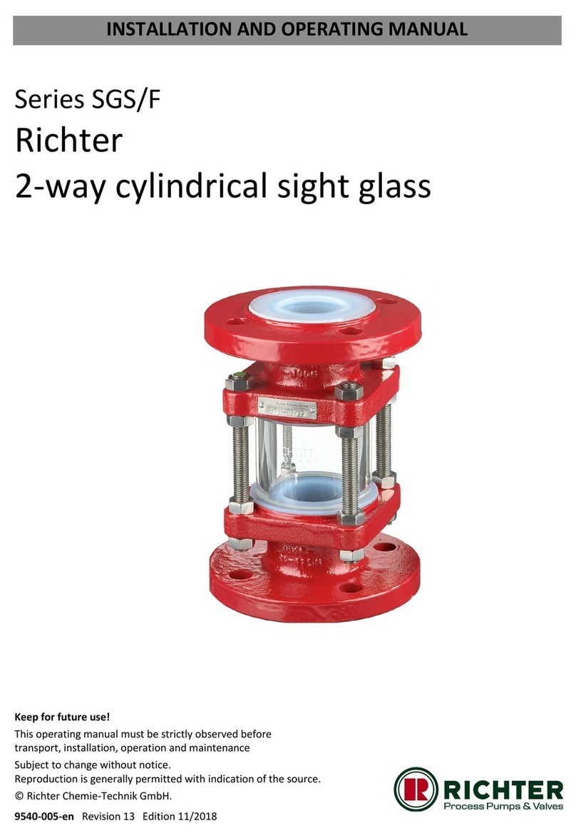 Richter SGS/F Series Installation and operating manual Richter SGS/F Series Installation and operating manual