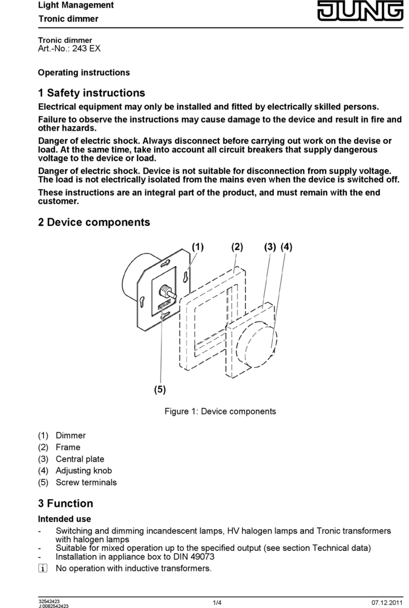 Jung 243 EX operating instructions