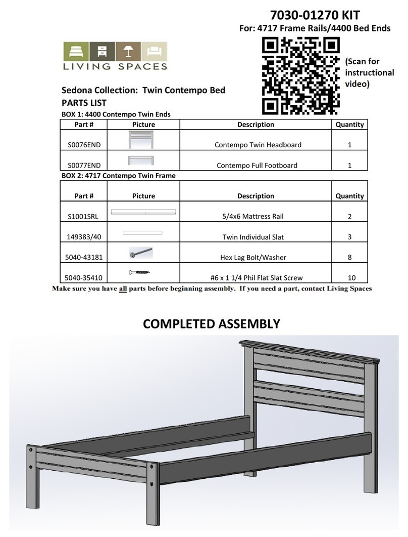 Living Spaces Sedona 7030-01270 KIT User manual