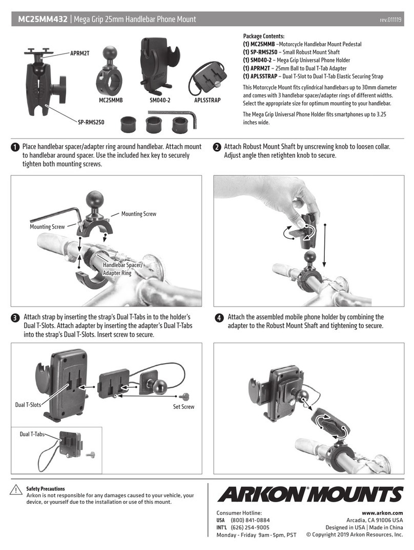 Arkon MC25MM432 quick start guide
