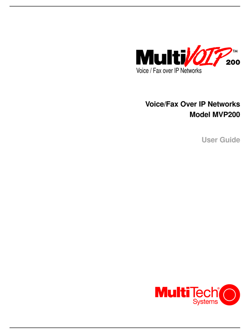 Multitech MultiVOIP 200 MVP200 user guide
