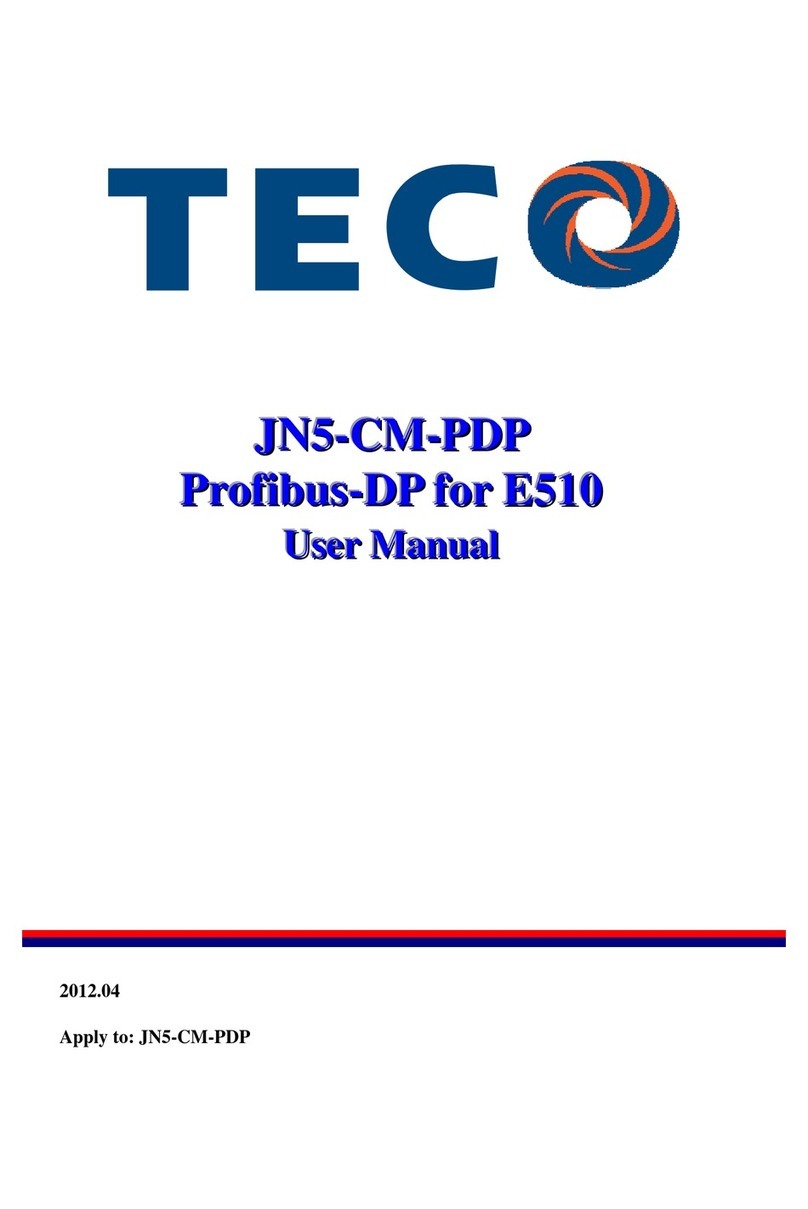 TECO JN5-CM-PDP user manual