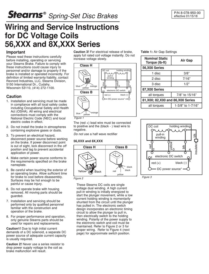 Stearns 55,00 Series Wiring instructions