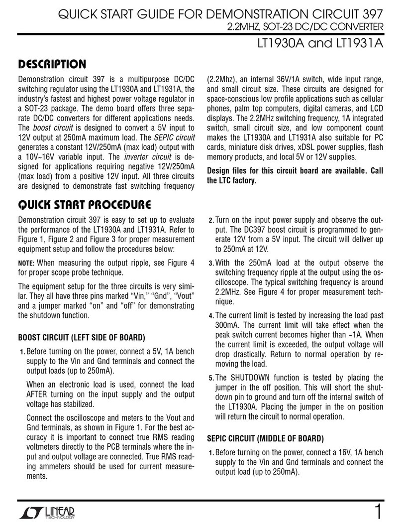 Linear Technology 397 User manual