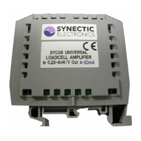 Synectic Electronics SY038 user manual