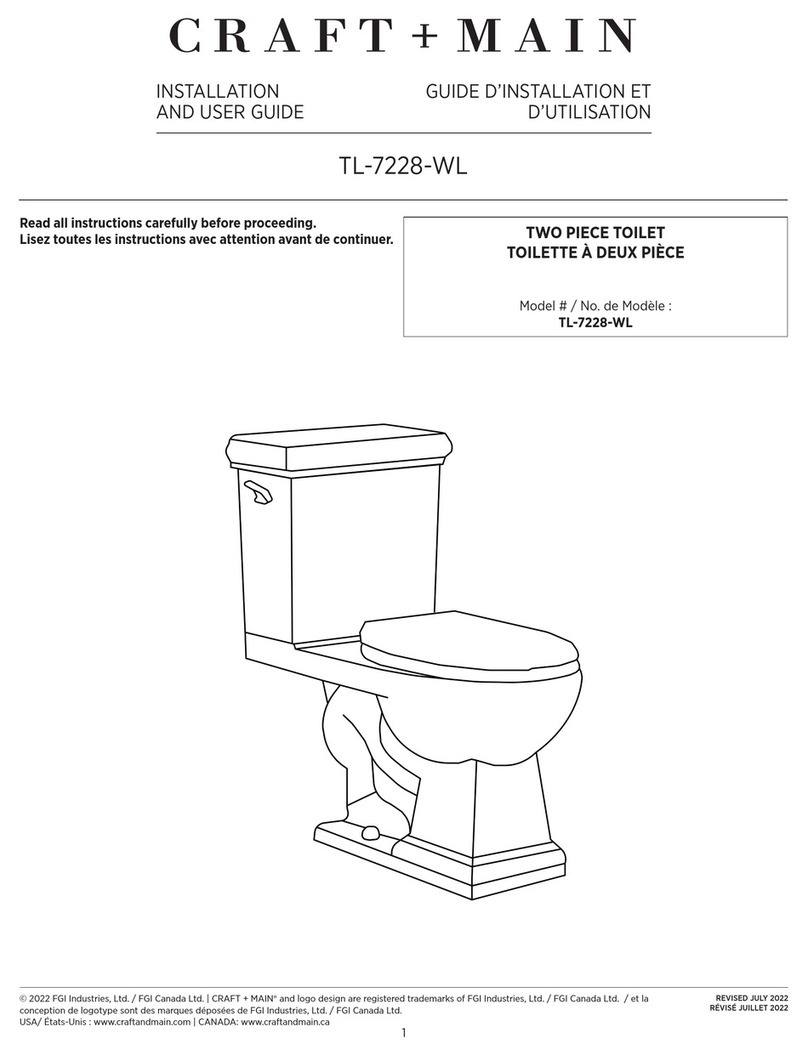 Craft+Main TL-7228-WL Installation and user guide