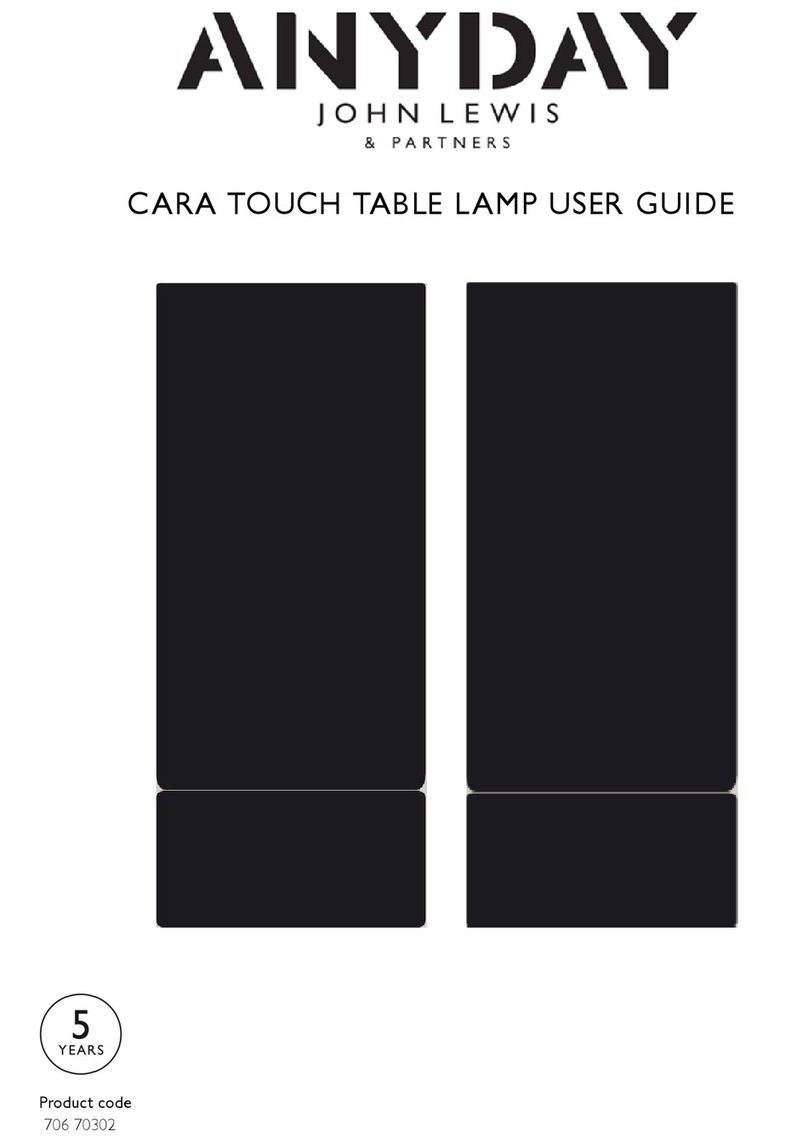 John Lewis ANYDAY CARA User manual John Lewis ANYDAY CARA User manual