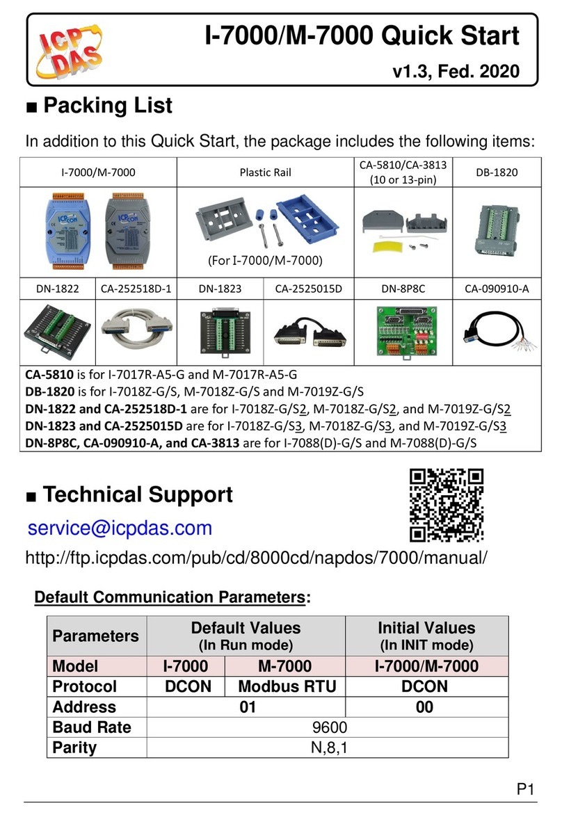 ICP DAS USA I-7000 Series quick start