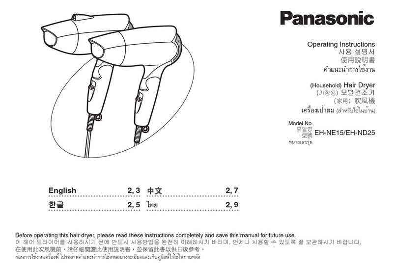 Panasonic EH-NE15 operating instructions