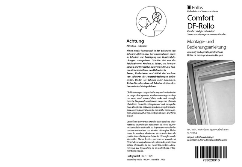 Rollos Comfort DF-Rollo User manual