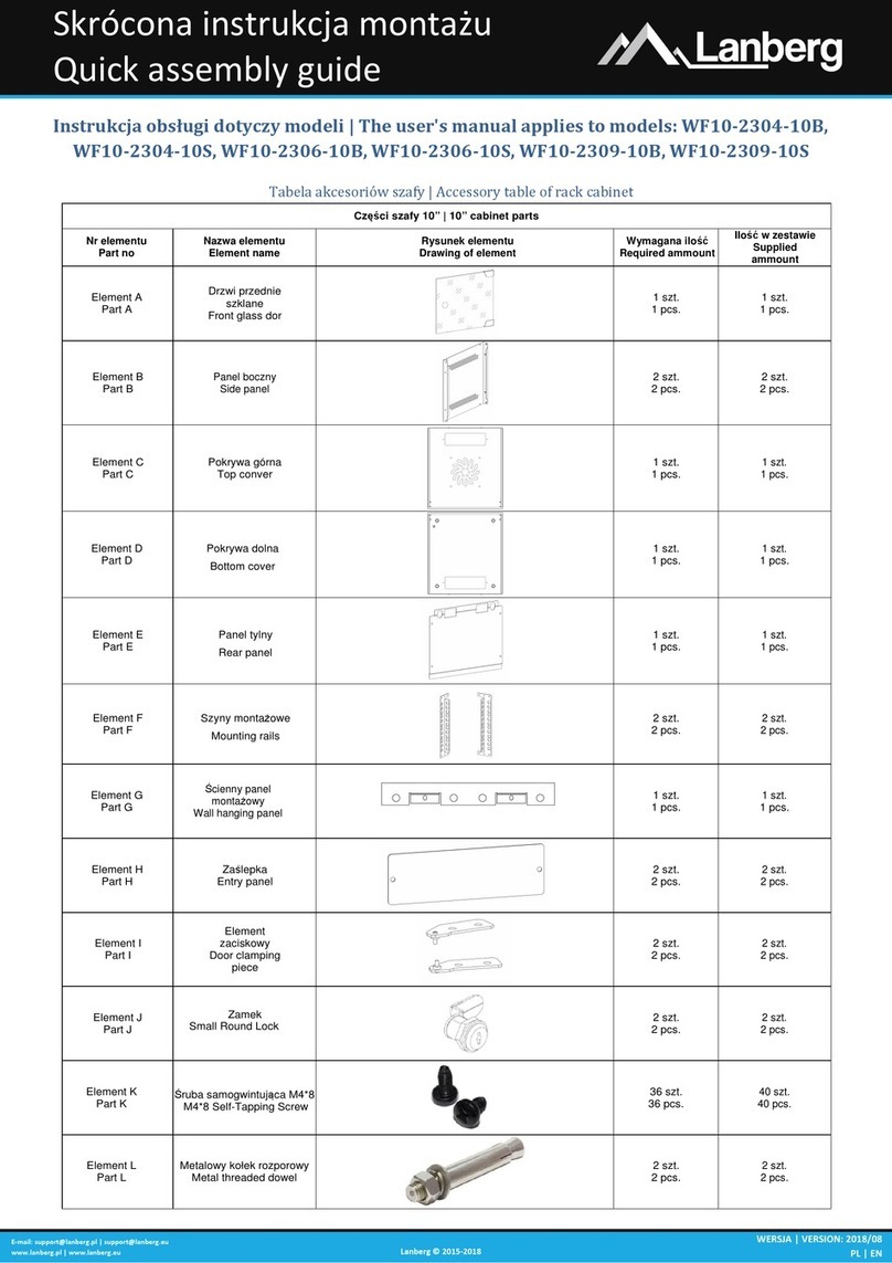 Lanberg WF10-2304-10B Quick assembly guide