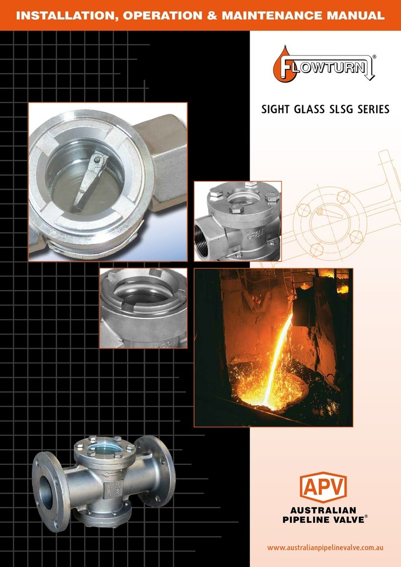 APV Flowturn SLSG Series Installation, operation & maintenance manual