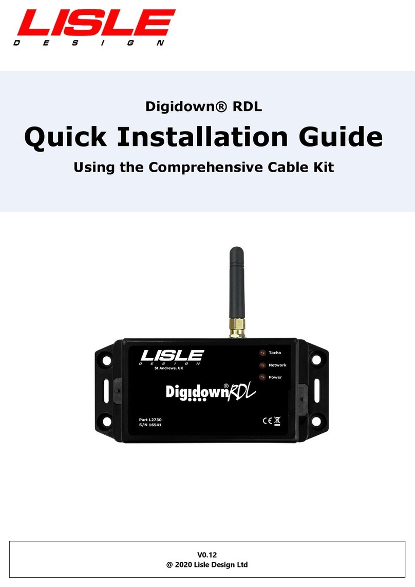 Lisle Digidown RDL User manual