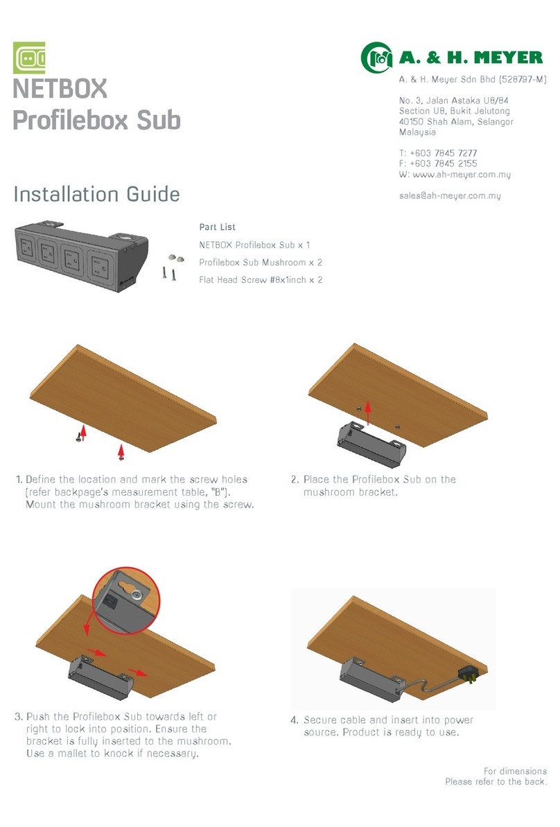 A. & H. Meyer NETBOX Profilebox Sub installation guide