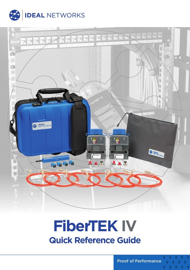 IDEAL Networks FiberTEK IV User manual